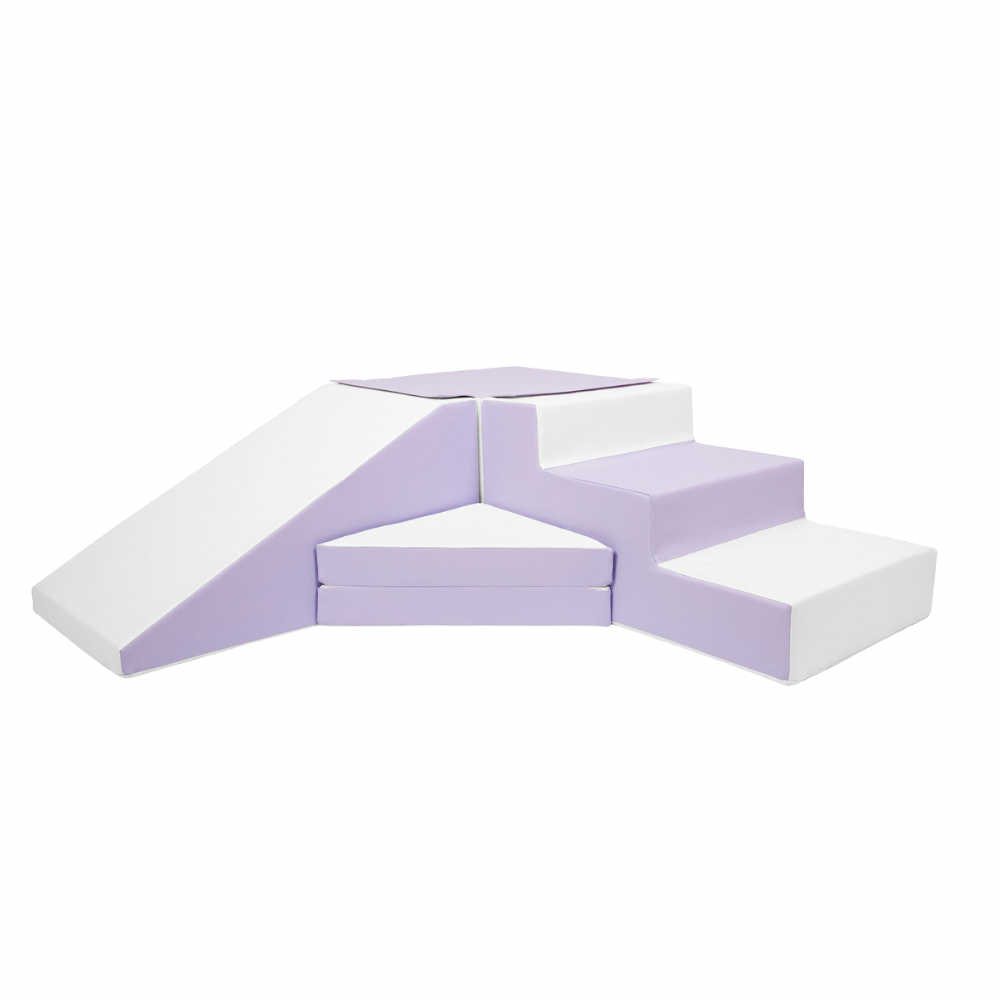 Step & Slide, Lilac & White