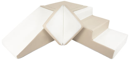 Step & Slide, Beige & White