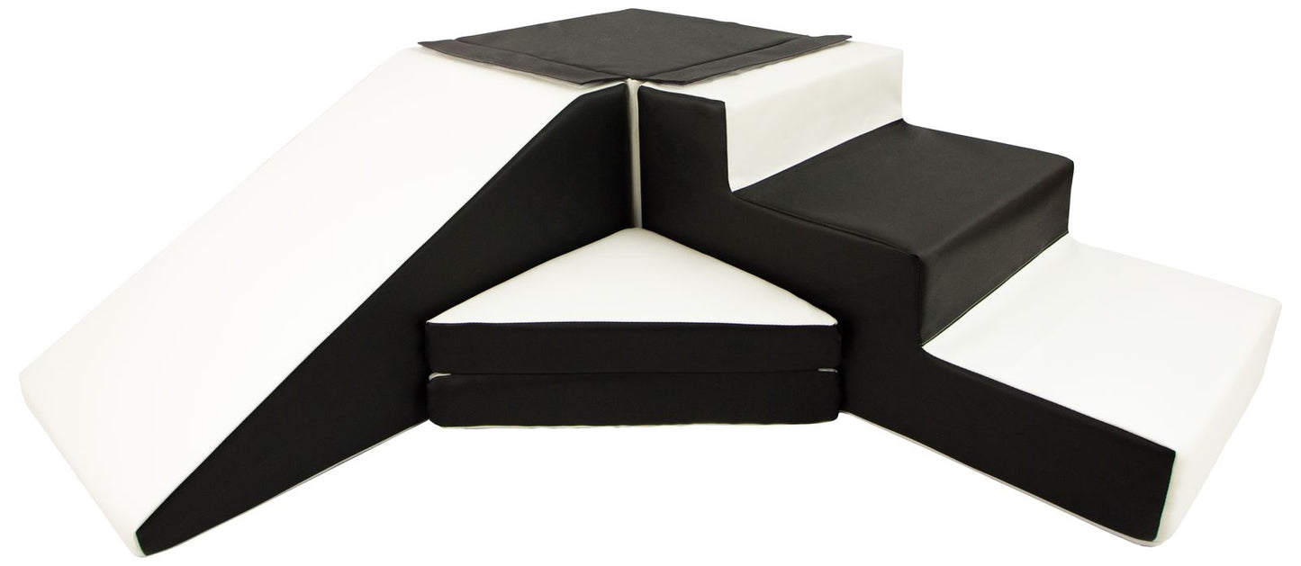 Step & Slide, Black & White