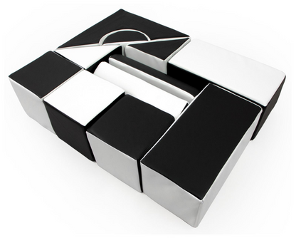 Castle Set (11 Pieces), Black & White