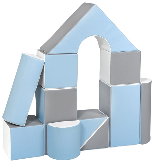 Castle Set (11 Pieces), Baby Blue