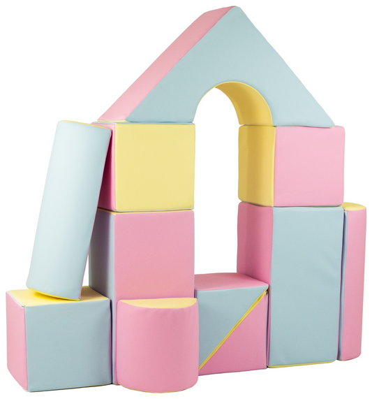 Castle Set (11 Pieces), Pastel Trio