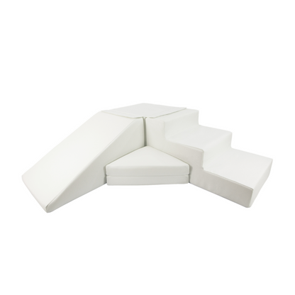 Step & Slide, All White