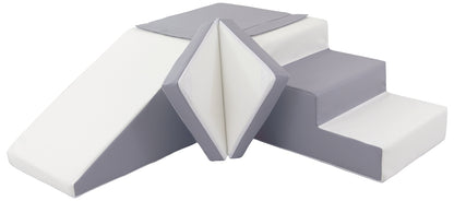 Step & Slide, Grey & White